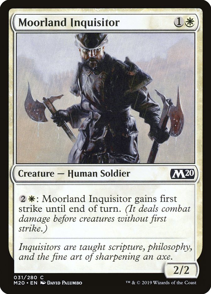 Moorland Inquisitor [Core Set 2020] Magic: The Gathering