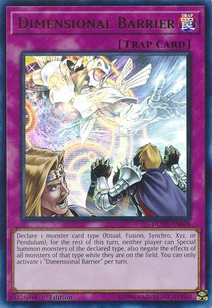 Dimensional Barrier [DUDE-EN048] Ultra Rare Yu-Gi-Oh!
