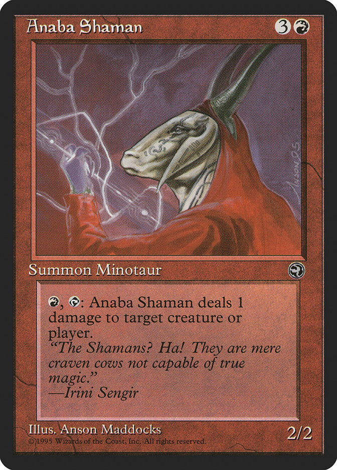 Anaba Shaman (Irini Sengir Flavor Text) [Homelands] Magic: The Gathering