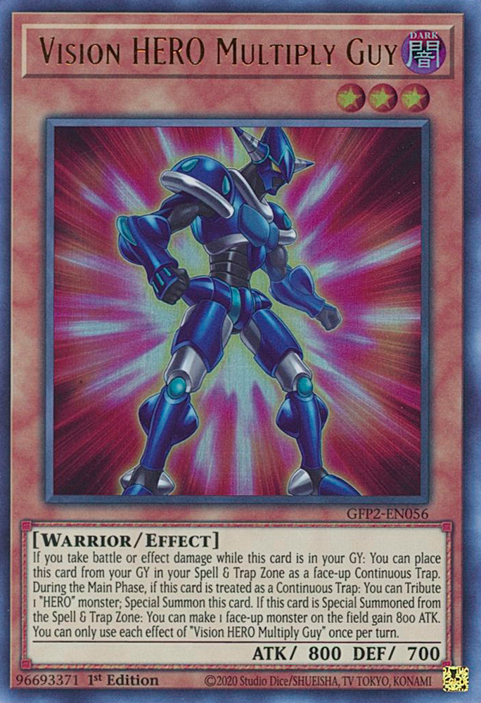 Vision HERO Multiply Guy [GFP2-EN056] Ultra Rare Yu-Gi-Oh!