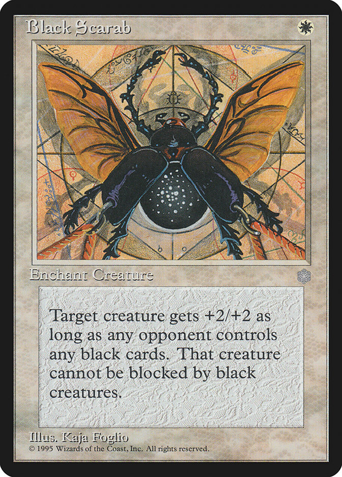 Black Scarab [Ice Age] Magic: The Gathering