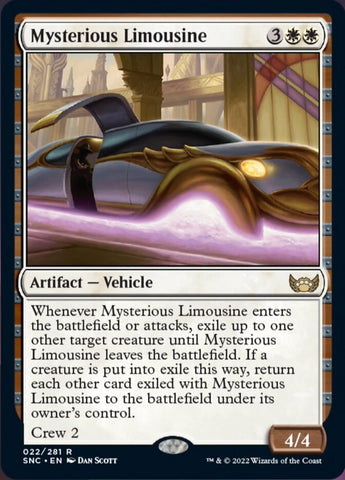 Mysterious Limousine [Streets of New Capenna] Magic: The Gathering