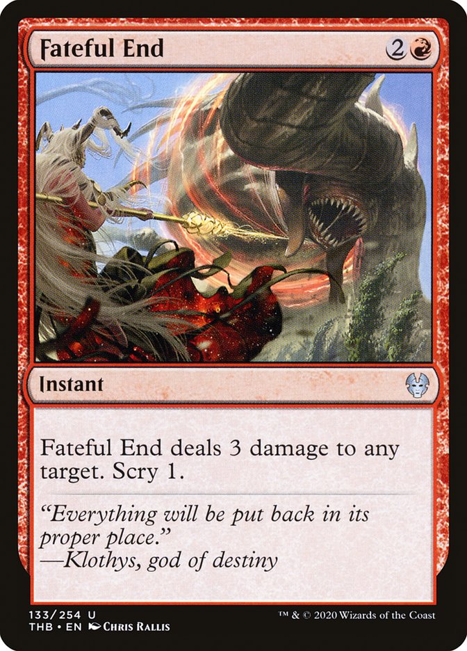 Fateful End [Theros Beyond Death] Magic: The Gathering