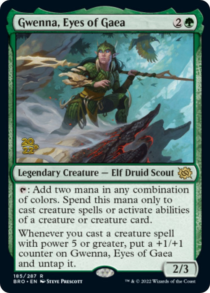 Gwenna, Eyes of Gaea [The Brothers' War Prerelease Promos] Magic: The Gathering