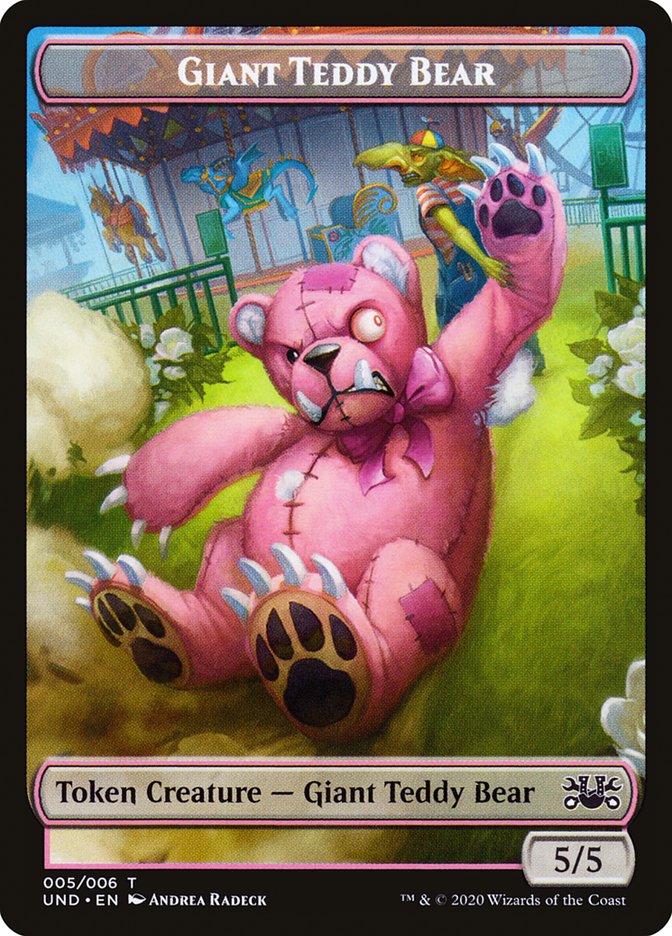 Giant Teddy Bear // Acorn Stash Double-Sided Token [Unsanctioned Tokens] Magic: The Gathering