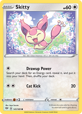 Skitty (141/189) [Sword & Shield: Darkness Ablaze] Pokémon