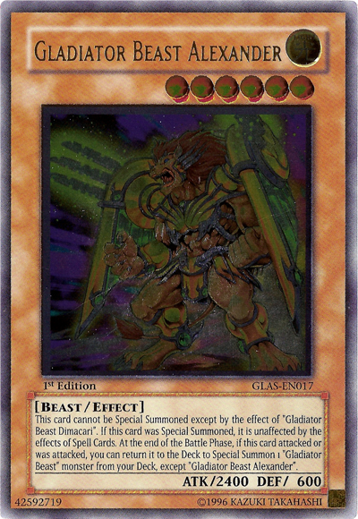 Gladiator Beast Alexander [GLAS-EN017] Ultimate Rare Yu-Gi-Oh!