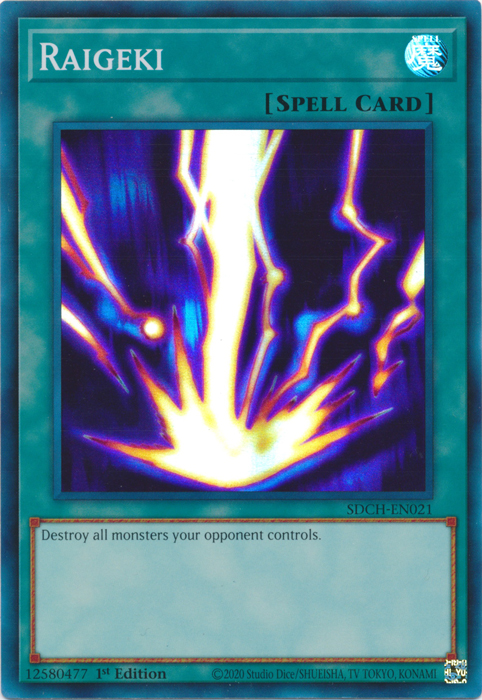 Raigeki [SDCH-EN021] Super Rare Yu-Gi-Oh!