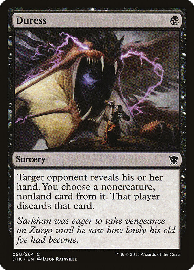 Duress [Dragons of Tarkir] Magic: The Gathering