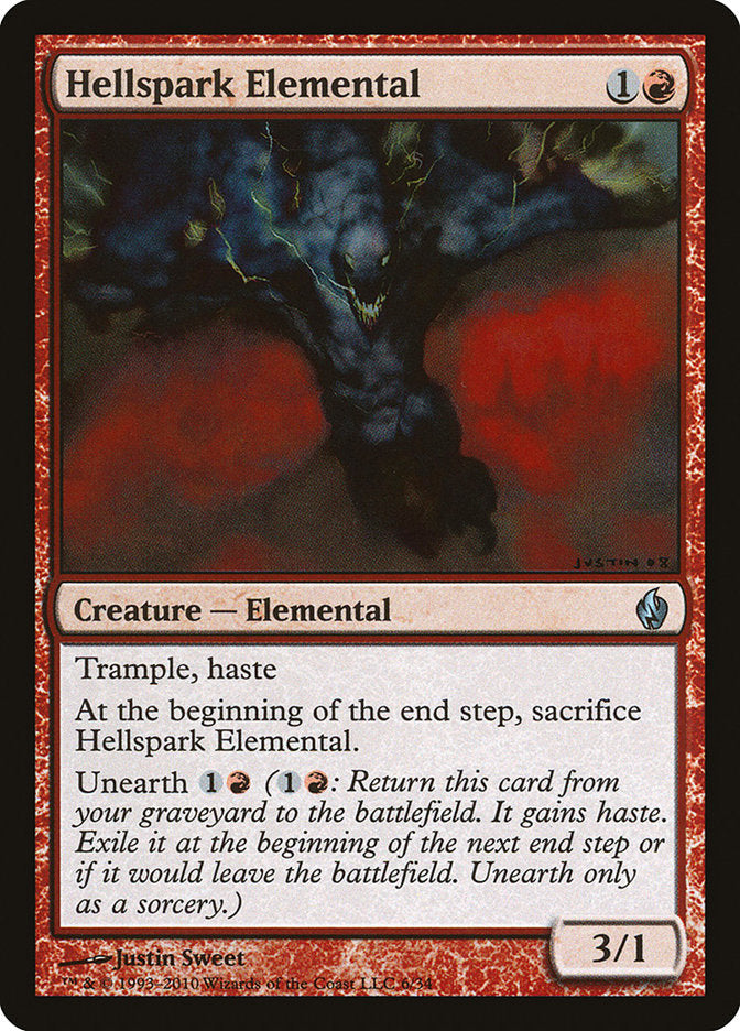 Hellspark Elemental [Premium Deck Series: Fire and Lightning] Magic: The Gathering