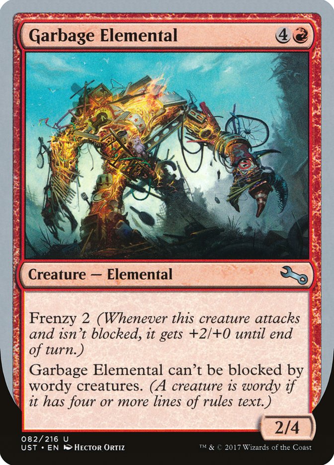 Garbage Elemental (2/4 Creature) [Unstable] Magic: The Gathering