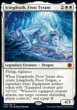 Icingdeath, Frost Tyrant (Promo Pack) [Dungeons & Dragons: Adventures in the Forgotten Realms Promos] Magic: The Gathering
