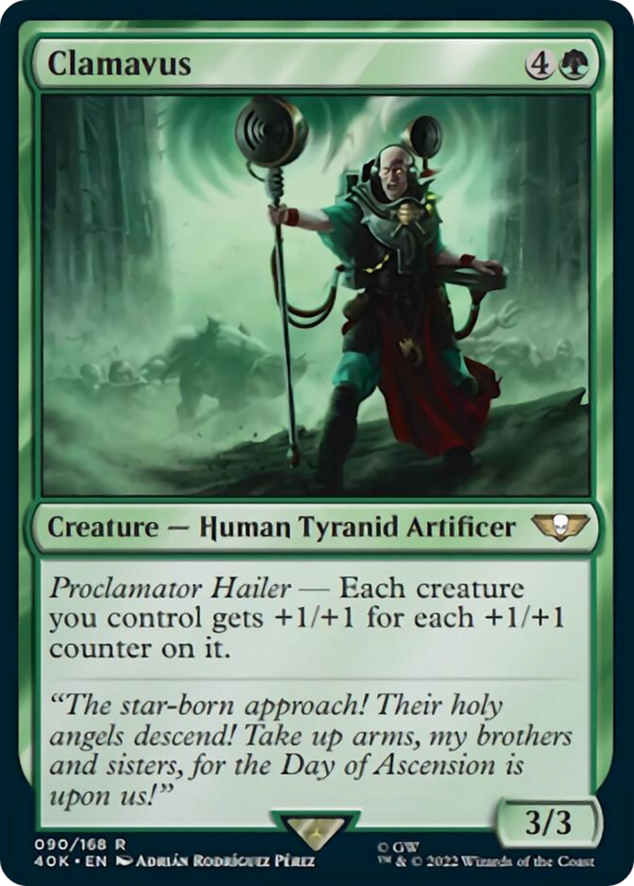 Clamavus (Surge Foil) [Warhammer 40,000] Magic: The Gathering