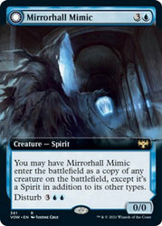 Mirrorhall Mimic // Ghastly Mimicry (Extended Art) [Innistrad: Crimson Vow] Magic: The Gathering