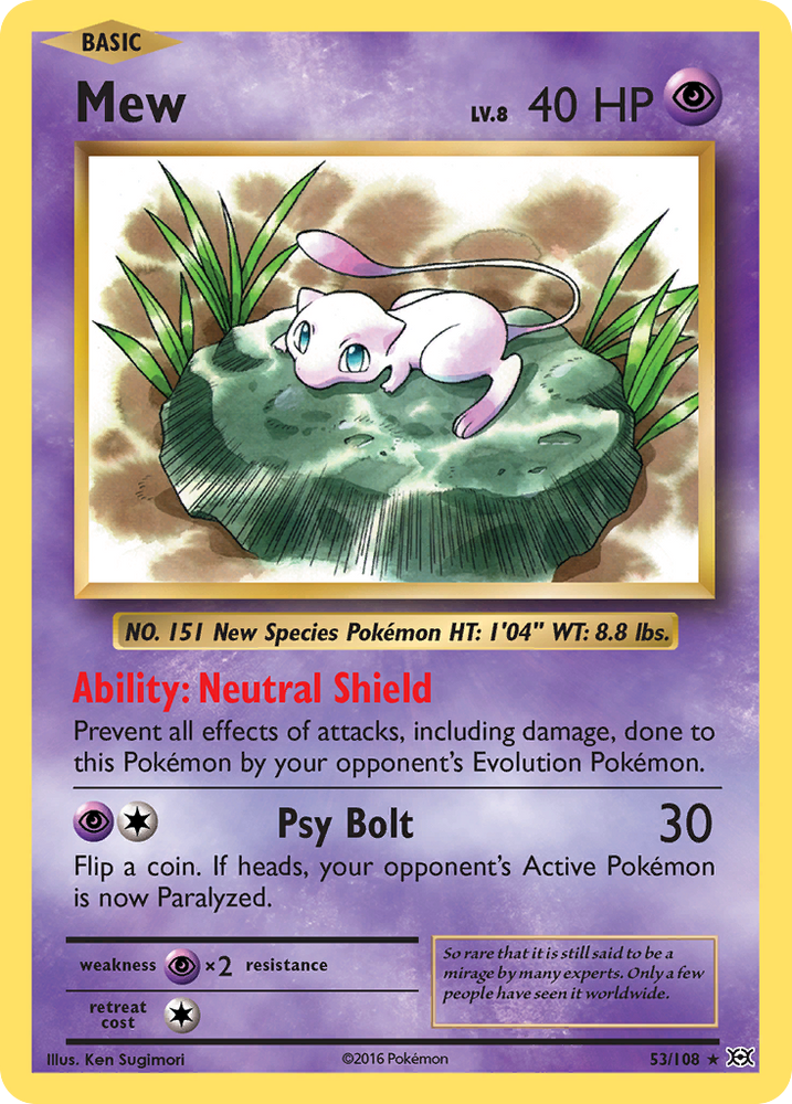 Mew (53/108) [XY: Evolutions] Pokémon