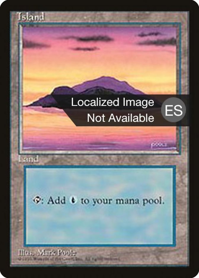 Island (A) [Fourth Edition (Foreign Black Border)] Magic: The Gathering