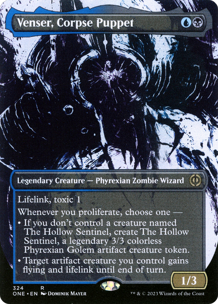 Venser, Corpse Puppet (Borderless Ichor) [Phyrexia: All Will Be One] Magic: The Gathering