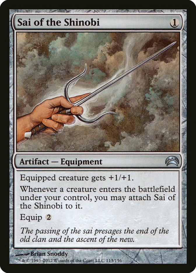 Sai of the Shinobi [Planechase 2012] Magic: The Gathering