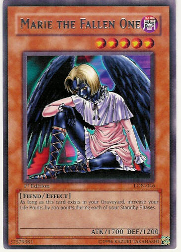 Marie the Fallen One [LON-046] Rare Yu-Gi-Oh!