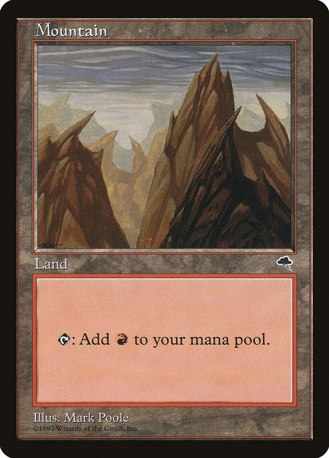 Mountain (343) [Tempest] Magic: The Gathering
