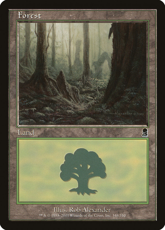 Forest (348) [Odyssey] Magic: The Gathering