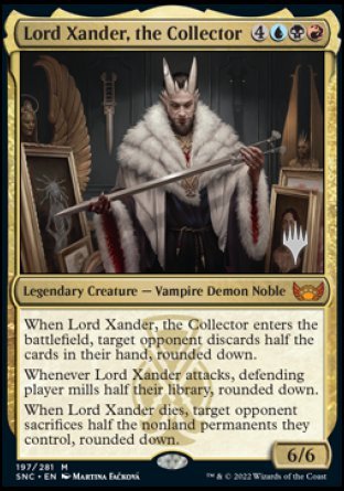 Lord Xander, the Collector (Promo Pack) [Streets of New Capenna Promos] Magic: The Gathering