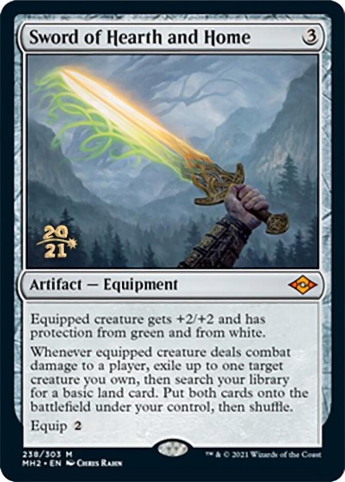 Sword of Hearth and Home [Modern Horizons 2 Prerelease Promos] Magic: The Gathering