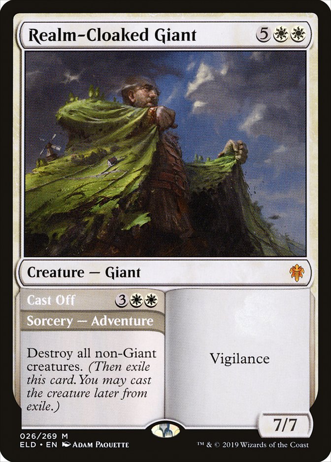 Realm-Cloaked Giant // Cast Off [Throne of Eldraine] Magic: The Gathering