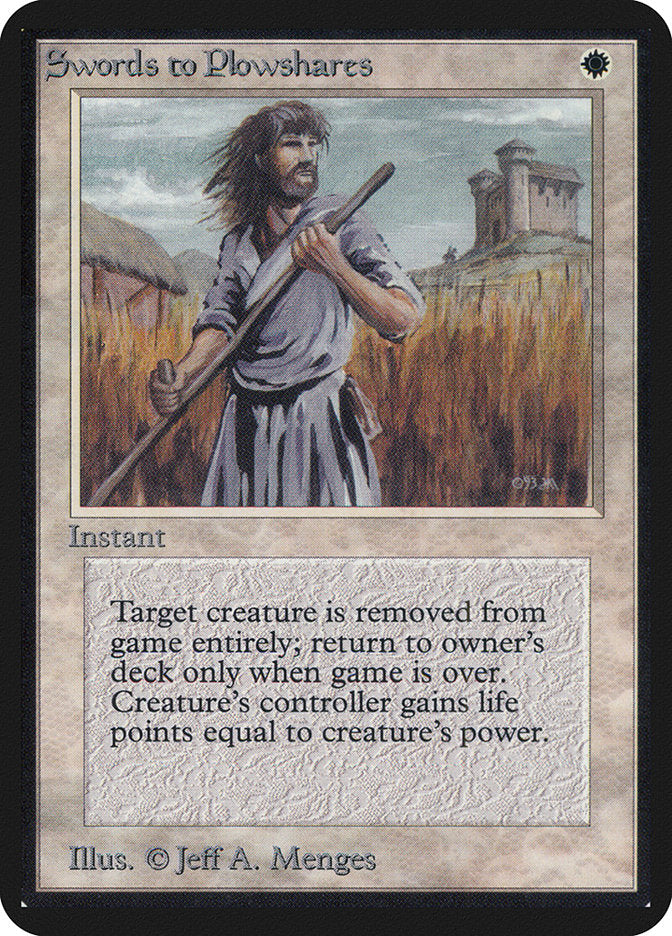Swords to Plowshares [Alpha Edition] Magic: The Gathering