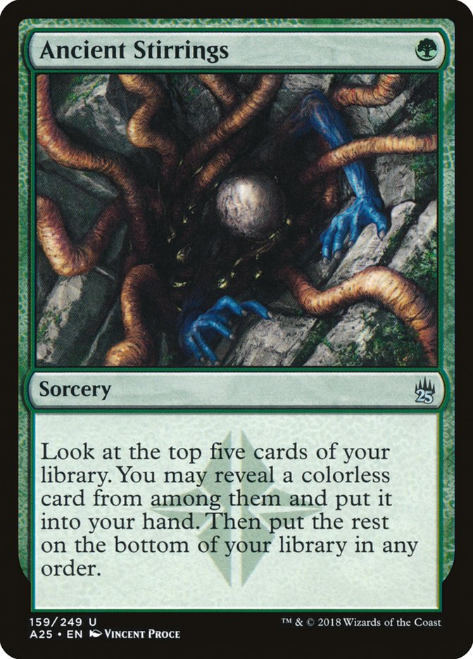 Ancient Stirrings [Masters 25] Magic: The Gathering