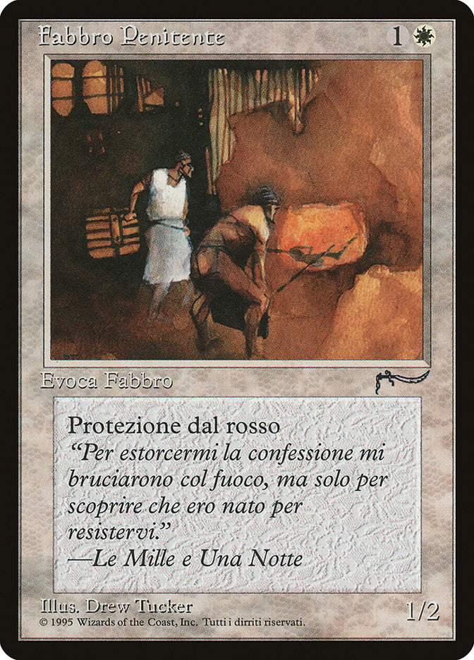 Repentant Blacksmith (Italian) - "Fabbro Penitente" [Rinascimento] Magic: The Gathering