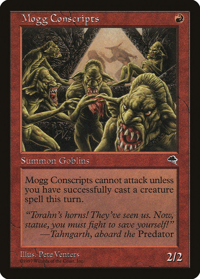 Mogg Conscripts [Tempest] Magic: The Gathering