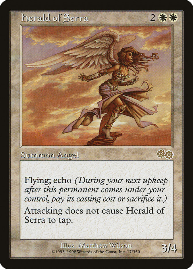 Herald of Serra [Urza's Saga] Magic: The Gathering