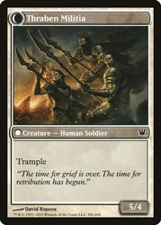 Thraben Sentry // Thraben Militia [Innistrad] Magic: The Gathering