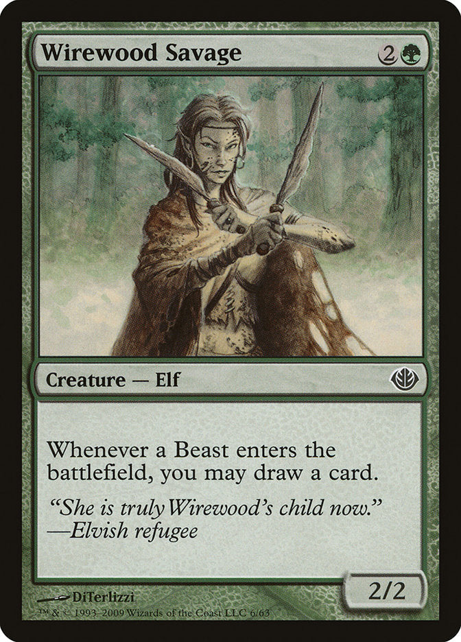 Wirewood Savage [Duel Decks: Garruk vs. Liliana] Magic: The Gathering