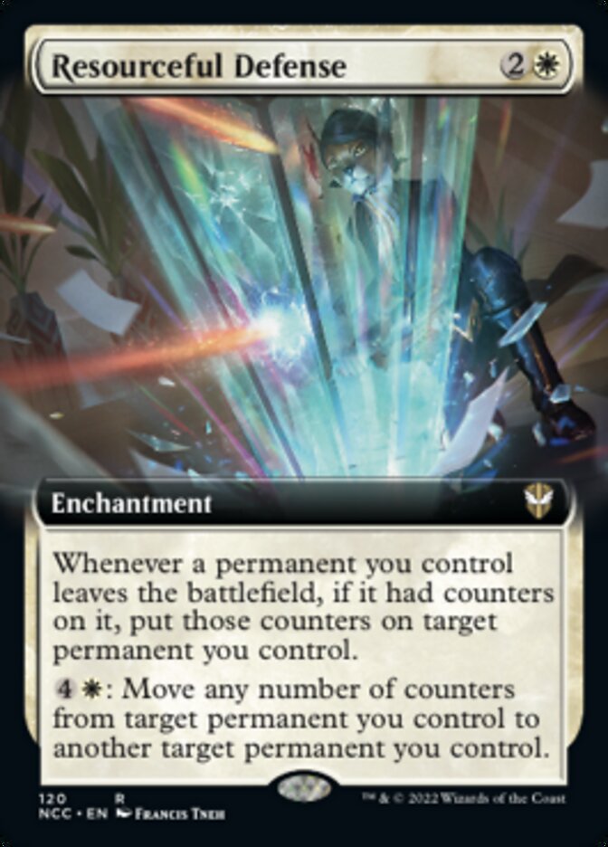 Resourceful Defense (Extended Art) [Streets of New Capenna Commander] Magic: The Gathering