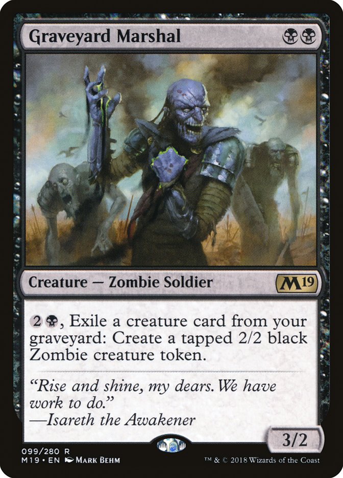 Graveyard Marshal [Core Set 2019] Magic: The Gathering