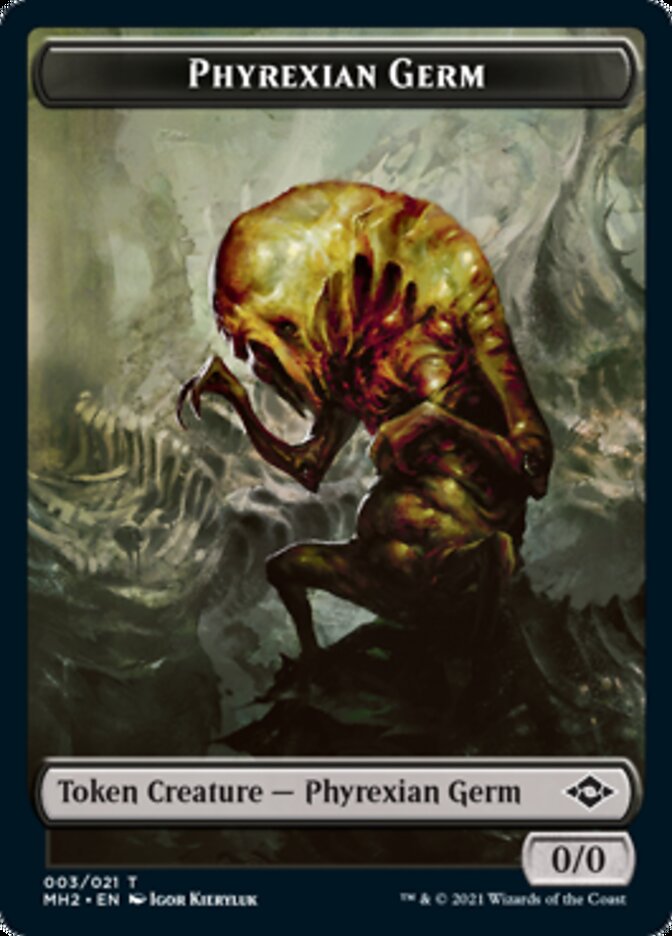 Phyrexian Germ // Treasure (21) Double-Sided Token [Modern Horizons 2 Tokens] Magic: The Gathering