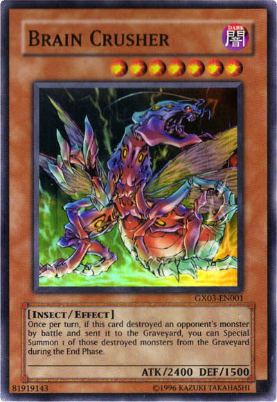 Brain Crusher [GX03-EN001] Super Rare Yu-Gi-Oh!