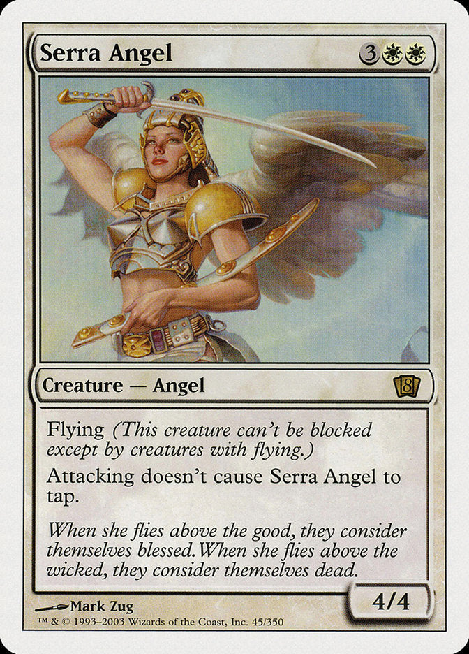 Serra Angel [Eighth Edition] Magic: The Gathering