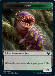 Food // Pest Double-Sided Token [Commander 2021 Tokens] Magic: The Gathering