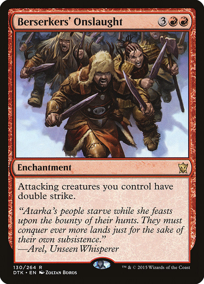 Berserkers' Onslaught [Dragons of Tarkir] Magic: The Gathering