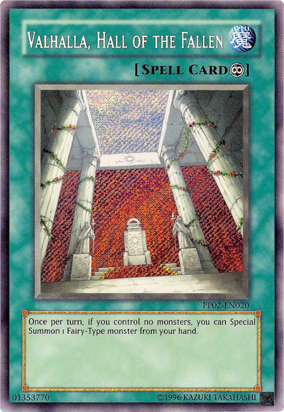 Valhalla, Hall of the Fallen [PP02-EN020] Secret Rare Yu-Gi-Oh!