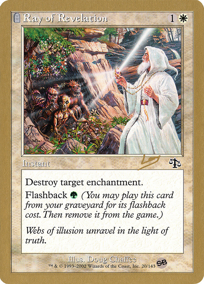 Ray of Revelation (Raphael Levy) (SB) [World Championship Decks 2002] Magic: The Gathering