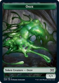 Ooze // Wurm (029) Double-Sided Token [Double Masters Tokens] Magic: The Gathering