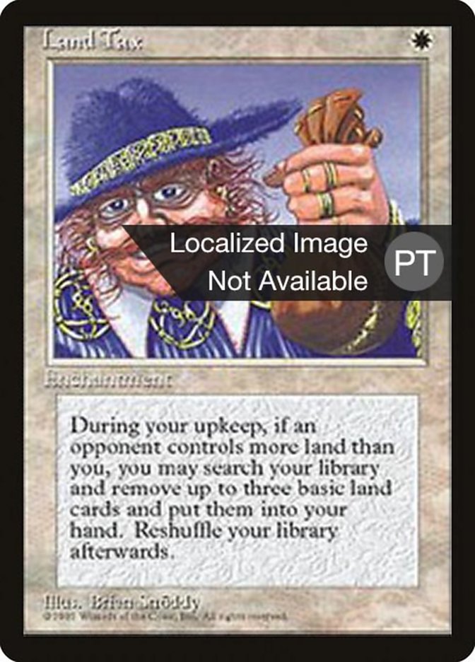 Land Tax [Fourth Edition (Foreign Black Border)] Magic: The Gathering