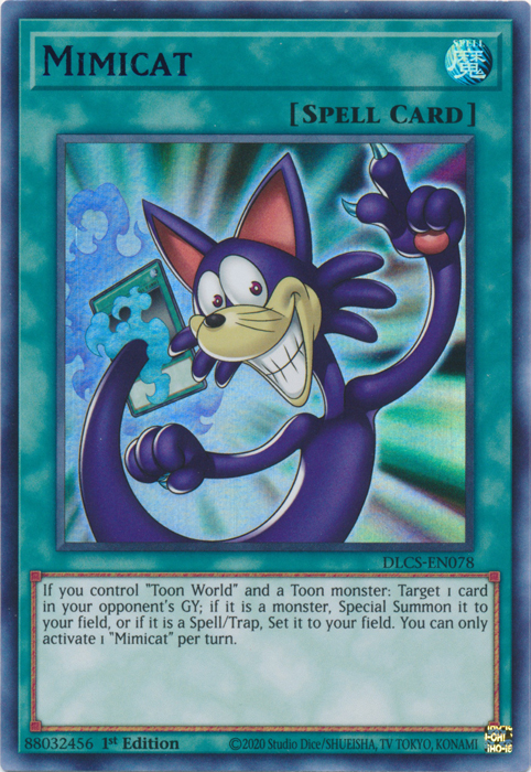 Mimicat (Blue) [DLCS-EN078] Ultra Rare Yu-Gi-Oh!