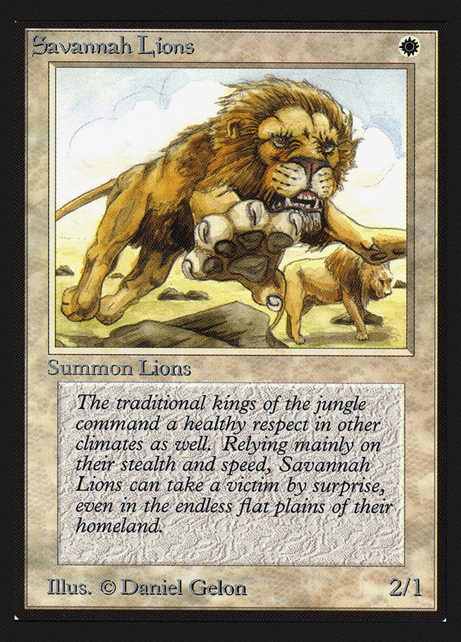 Savannah Lions [International Collectors' Edition] Magic: The Gathering