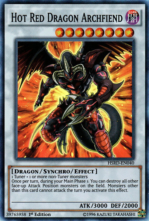 Hot Red Dragon Archfiend [HSRD-EN040] Super Rare Yu-Gi-Oh!