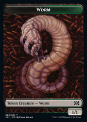 Worm // Soldier Double-Sided Token [Double Masters 2022 Tokens] Magic: The Gathering